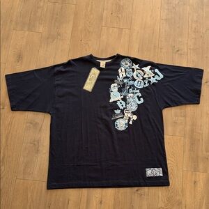 NWT Negro Leagues Baseball Museum Navy Blue Graphic T-Shirt Size 3X Short Sleeve